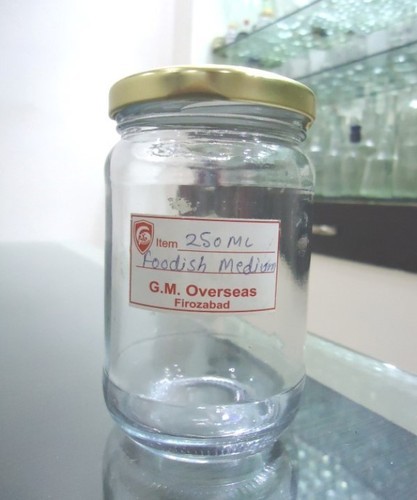 GMO 250ml Round Glass Jar