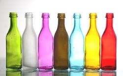 GMO Color Coated Glass Bottles, Color : Red, Yellow, Green, Pink So On