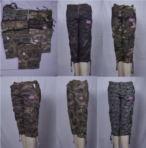 Mens Capri Regular Casual Wear, Army Cargo Style