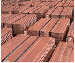 Topex copper cathodes, Purity : 97.4% - 99.9% for all used