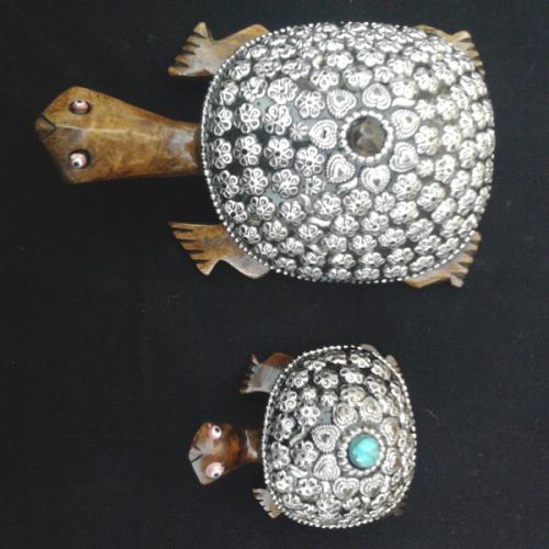 Wooden Turtle Statues