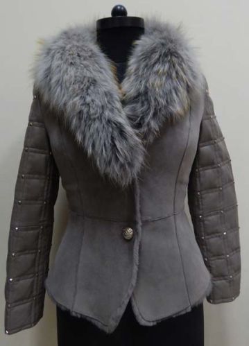 Ladies Leather Collared Jackets