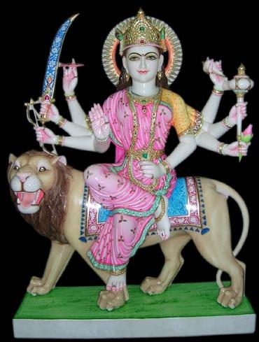 Marble Durga Statue