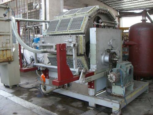 Single Platen Rotary Pulp Molding Small Capacity Egg Tray Machine 2000