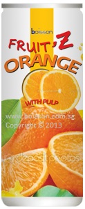 Orange Fruit Juice Drink With Pulp, Brand Name : Fruit' Z