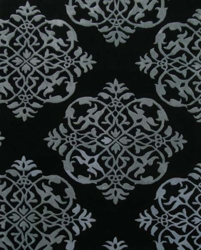 Wool + Artificial Silk Hand Tufted Carpets, For Floor, Size : Per The Customer Requirements