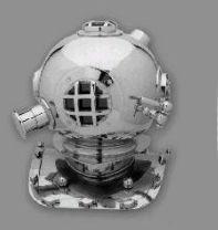 Nickel Polished Diving Helmets