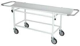 Polished Stainless Steel Hospital Stretcher Trolley, Wheel Size : 0-100mm