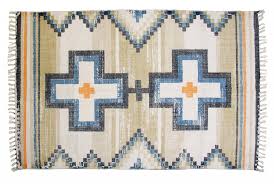 Rectangular Printed Cotton Rugs, For Home, Hotel, Feature : Embroidered