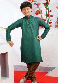 Plain Boys Kurta Pajama Set, Size : XL