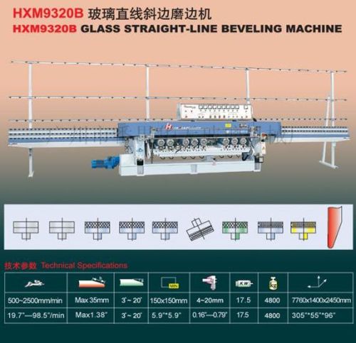 Hzm9325b Glass Straight-line Edging Machine