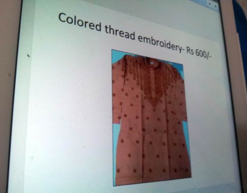 Chikan Embroidered Mens Kurta