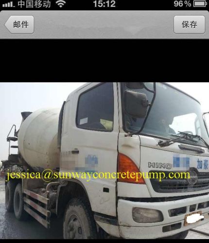 Used Concrete Mixer, Brand Name : hino