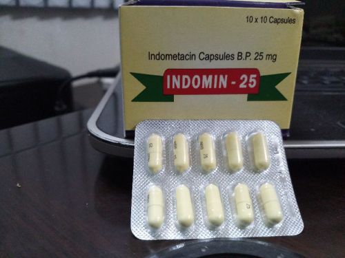 Indomin-25 Capsules (Indomethacin 25 Mg)