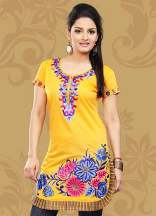 Chanderi Silk Kurtis