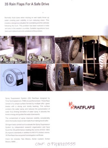 Spray Suppression System, Mud Flaps