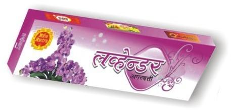 Lavender Agarbatti, For Aromatic, Religious Etc., Length : 15-20 Mm