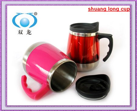 Pp+ss Stainless Steel Coffee Mug, Brand Name : shuang long