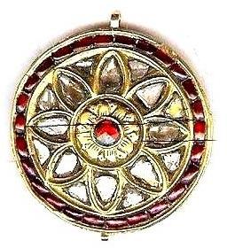 Kundan Meena Pendant