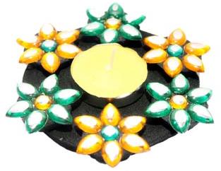 Sikotar Creations Flowers Diya Set