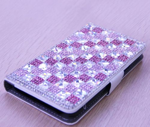 Shiny Grid Diamond Pattern Case, Brand Name : bhc-shopping