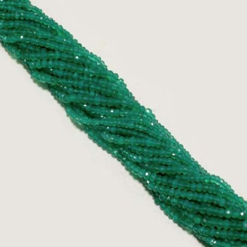 Green Onyx Faceted Beads Strand