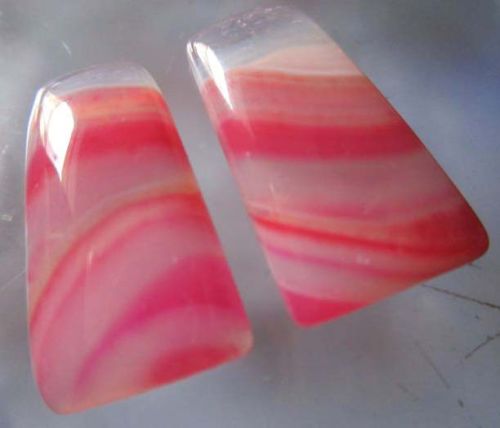 Multi Chalcedony Rectangle Shape Cabochons