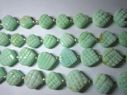 Opal Carved Heart Shape Beads