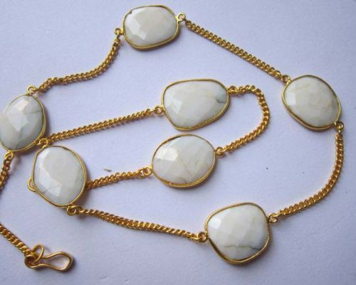 White Agate Chain