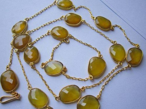 Yellow Chalcedony Chain