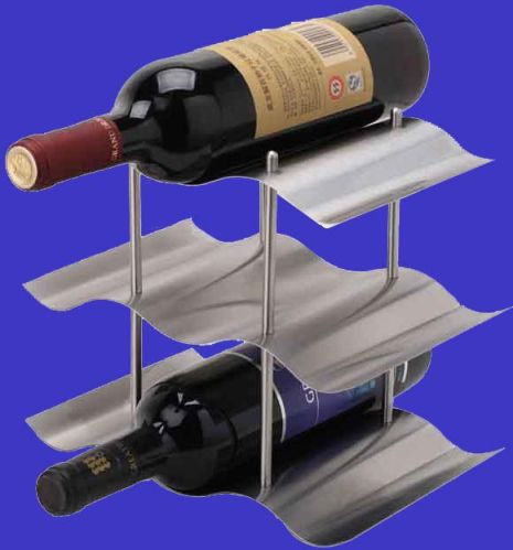 Steel Wine Stand, Packaging Type : Grey