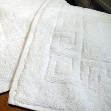 4 Side Greek Border Cotton Bath Mat