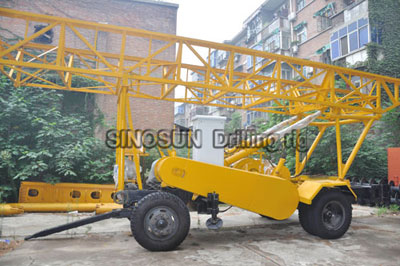 Trailer Mounted Water Well Drilling Rig