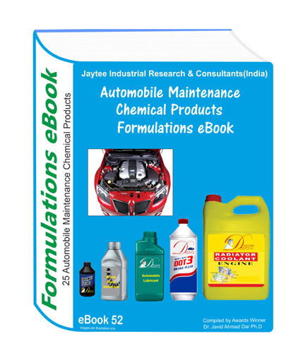 Automobile Maintenance Chemicals Formulations eBook52 With Formulation