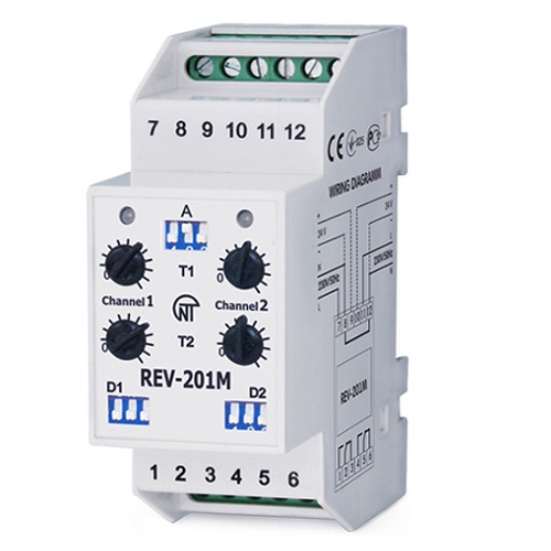 2 Channel Timer Relay DPDT -REV-201M