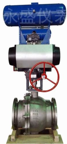 Pneumatic Cylinder Ball Valves, Brand Name : YS-VALVE