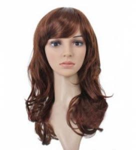 Brown Synthetic Wig, Brand Name : Changsha Kunxuan Trade