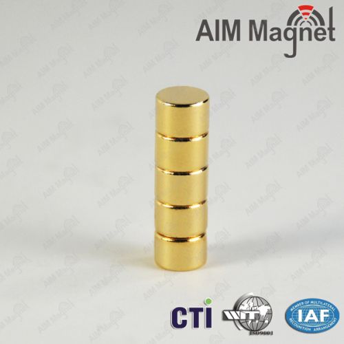 Gold Coated Neodymium Magnet customized