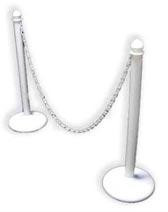 Approx 8 Kg Metal Stand Chain Barrier, Shape : Round