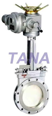Stainless steel Electrically Actuated Knife Gate Valves