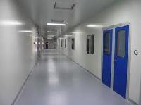 Blue Metal Clean Room Doors, Position : Interior