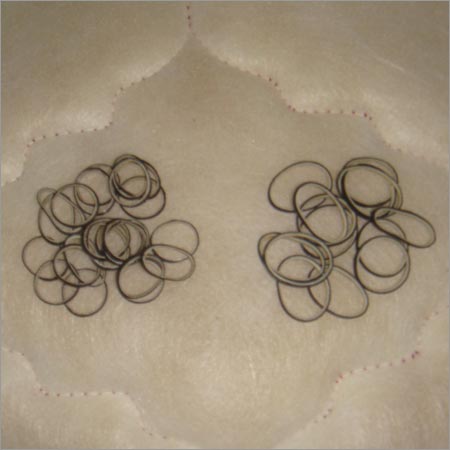 Round Black White Rubber Bands, For Binding, Sealing, Size : 1-3inch