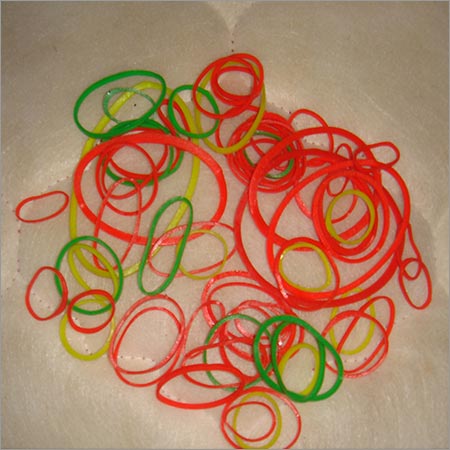 Round Fluorescent Rubber Bands, For Binding, Sealing, Size : 1-3inch