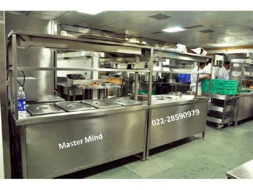 Stainless Steel Bain Marie Service Counter, For Canteen, Restaurant, Feature : Easy To Operate