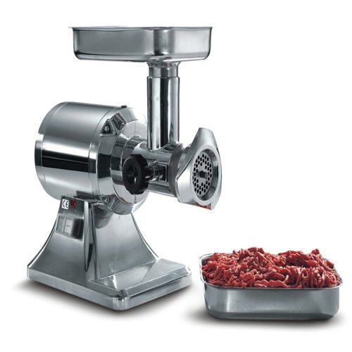 Electric Automatic Stainless Steel Meat Mincer, For Sharpening, Color : Silver