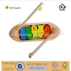 Wooden Digital Fishing Boat, Wooden Toy, Brand Name : YX