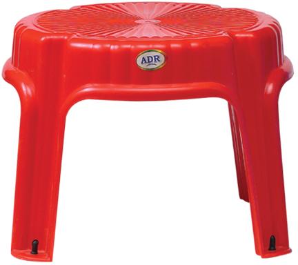 Plastic Round Half Stool, Color : Blue, Red