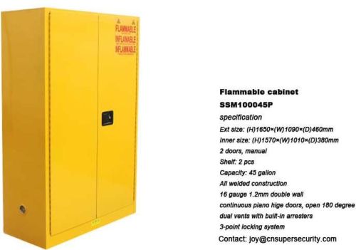 Chemical Flammable Storage Cabinet, Packaging Type : Yellow