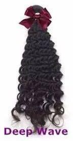 Deep Wave Weft Hair, For Parlour, Style : Wavy