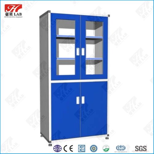 Aluminum and Wood Laboratory Medicine Cabinet